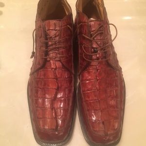 Mauri Brown ostrich gator boots